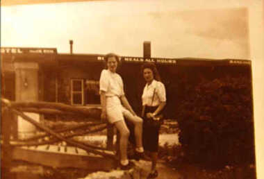 000628 - Photograph - Pine Lodge - Bridge over fish pond - from Ruth Tipping