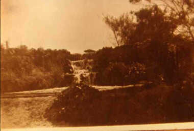 000630 - Photograph - Pine Lodge - Swimming pool and water fall - from Ruth Tipping