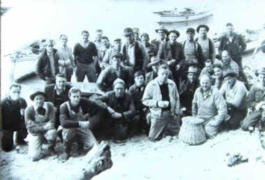 000636 - Photograph - Anglers Club members - from Ruth Tipping