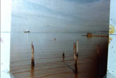 000649 Photograph - 1980-81 - Stink hole - Entrance - High tide - Nett Pos Drain- from Ruth Tipping