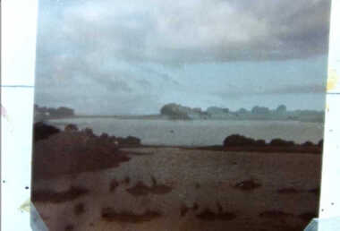 000650 Photograph - 1980-81 - Shallows surrounded by banks & bushes - Stink hole Entrance - High tide - Nett Pos Drain- from Ruth Tipping