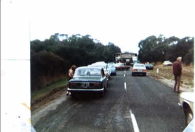 000654 - Photograph - 1979 - Catamaran on road - Mr Thompson - from Ruth Tipping