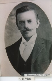 003637 - Photograph - Portrait of Mr Charles Vietz - C H Vietz - from John Coghlan