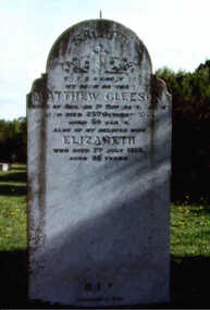000681 Photograph - 1996 - Anderson Inlet Cemetery, Inverloch - Gleeson grave (Matthew & Elizabeth) - from Ken Howsam