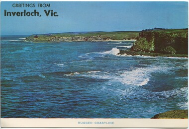 004373 Postcard Photograph - Greetings from Inverloch - Rugged Coastline - from Graham Paterson