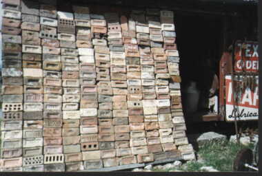 000708 - Photograph - 1997 - Korumburra - Bob Newton Museum - Brick Collection - from Nancye Durham