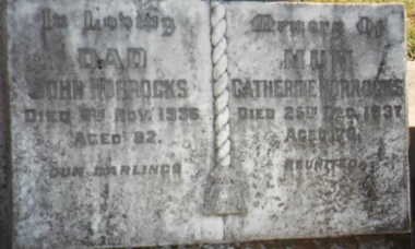 000716 - Photograph - 1997 - Wonthaggi Cemetery - John & Catherine Horrocks Grave - Nancye Durham