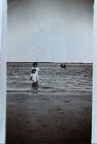 Photograph - Bessie and Bill at beach opposite Pymble Ave, Bessie & Bill at beach opposite pymble avenue