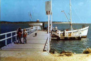 000741 Photograph - Circa 1970's - Inverloch - Pier & Fishing Boat - from Ruth Tipping