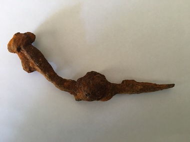 Photograph - Ship's Spike, Metal spike from a ship. Found in 2018 on the beach opposite Wave St Inverloch near the Amazon wreck