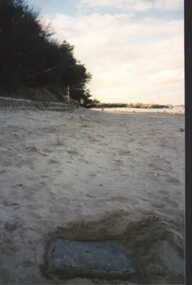 000752 Photograph - Point Herbert survey marker on beach - from M & J Ward