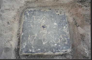 000753 Photograph - Point Herbert survey marker on beach - from M & J Ward