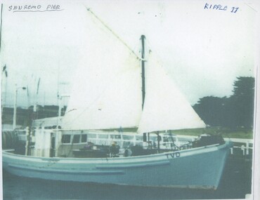 004391 - Photograph (Photocopy) - Ripple II at San Remo Pier - from Bob Young