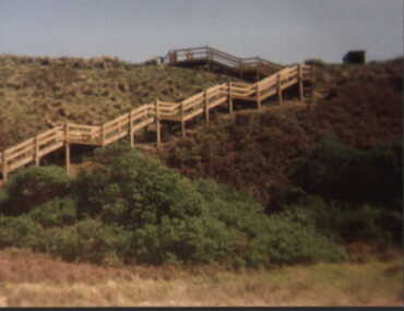 000912 - Photograph - October 1992 - Inverloch - Eagles Nest steps or stairway - from Hazel Swift