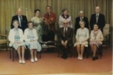 000962 - Photograph - Wonthaggi - Elderly Citizens Home - possibly some members of Treadwell family - from Isobel Treadwell