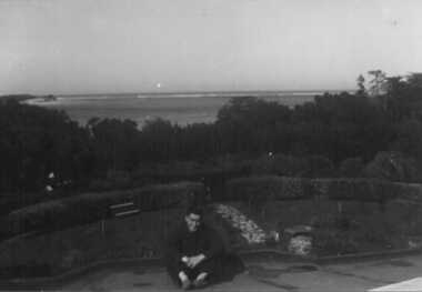 001209 Photograph - 1942 - Inverloch - Pine Lodge - View from Roof towards Inlet, showing Point Smythe - from T E Davis