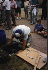 001224 Photograph - January 1998 - Bass Bicentenary Time Capsule - placing lid on capsule - from P Jones