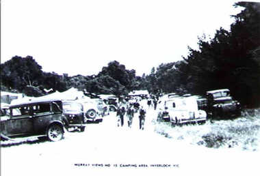 001280 - Photograph - circa 1940 - Murray Views No 15 - Camping Area, Inverloch - from Jill Harrop