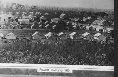001033 - Photograph - 1910 - Powlett Town - Wonthaggi - Tent Town - source unknown
