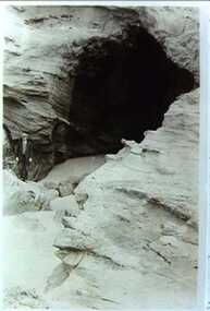 001058 - Postcard - photograph copy of postcard - Inverloch - The Caves - possibly 1920 - from Elna Stirling