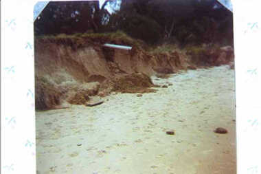 001375 - Photograph - Inverloch - beach erosion on foreshore - c1977 - from Hazel Swift