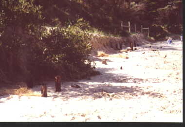 002719 - Photograph - Stumps of bathing boxes - from Kath Bendle