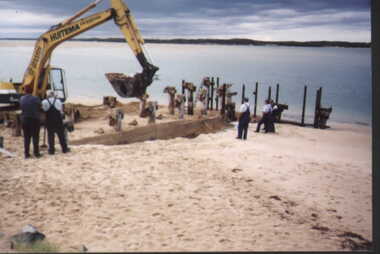 003072 - Photograph - 2001 - Removing the old Inverloch Jetty - from Nancye Durham