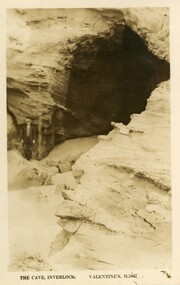 004284 - Postcard - The Caves, Inverloch Valentines 1920's