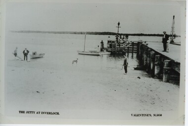 001290 - Photograph - circa 1920's - The Jetty at Inverloch (Pier) - Valentines M5850 - from Jill Harrop