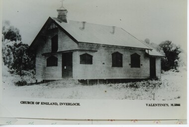 001285 - Photograph - circa 1930's - Inverloch Anglican Church (Church of England) - Valentines 5844 - from Jill Harrop