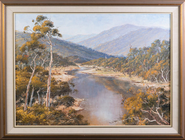 Painting, Carol Linton, Mc Allister River, 1985