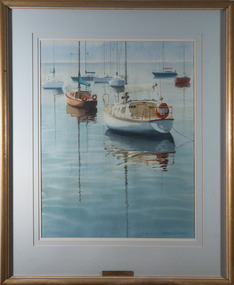 Painting, R. Russell Fletcher, Mornington Mooring