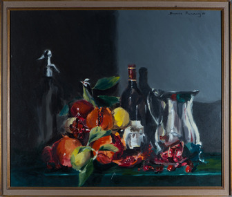 Painting, Denis Farney, Still Life with Fruit and Jug, 1987