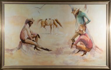 Painting, Bette Hays, Stockman, 1979