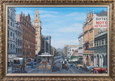 Painting, Graeme Hardiman, Bourke Street, April,1993