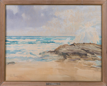 Painting, John Morrisey, Surf Beach Sorrento