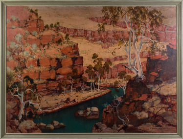 Painting, C. Dudley Wood, Dale's Gorge - Hammersley Range, 1968