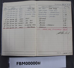 Booklet - Royal Australian Air Force Member's Log Book - Robert George Miles