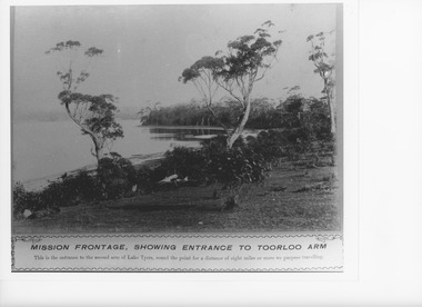 Photograph - Mission frontage to Lake Tyers Victoria, Caire, Nicholas John, 1905c