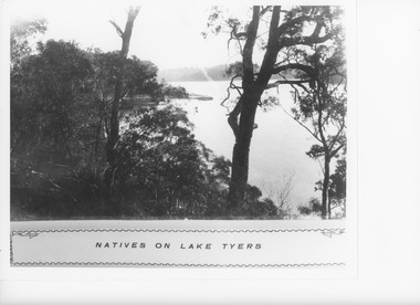 Photograph - Mission frontage to Lake Tyers Victoria, Caire, Nicholas John, 1905c