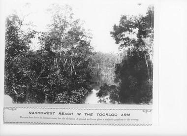 Photograph - Narrowest Reach in the Toorloo Arm ,Lake Tyers Victoria, Caire, Nicholas John, 1905c