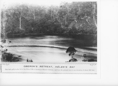 Photograph, Caire, Nicholas John, Oberon's Retreat, Helens Bay, Lake Tyers Victoria, 1905c