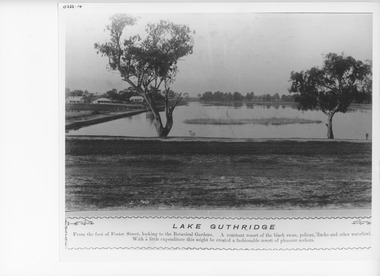 Photograph, Caire, Nicholas John, Lake Guthridge, Sale Victoria c1905, 1905c