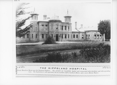 Photograph - The Gippsland Base Hospital Sale Victoria, Caire, Nicholas John, 1905c