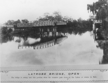 Photograph, Caire, Nicholas John, Swing  Bridge Sale Victoria c1905, 1905c