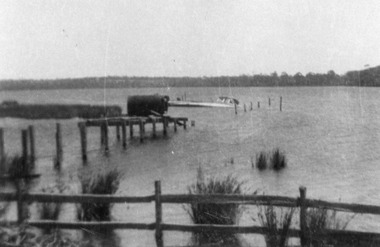 Photograph - abandoned jetty at Lake Tyers Victoria, c1930
