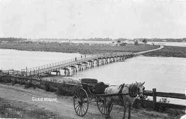 Postcard - North Arm bridge. Lakes Entrance Victoria c1900, Cooper Alexander