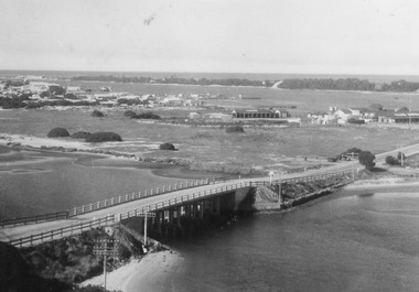 Postcard - North Arm bridge Lakes Entrance Victoria, Bulmer, H D, 1940c