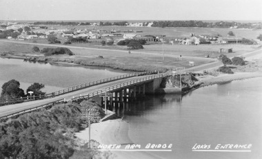 Photograph - North Arm bridge Lakes Entrance Victoria, Bulmer H D, 1945c