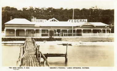 Postcard - Broome's Federal Hotel, The Rose Series, 1920c